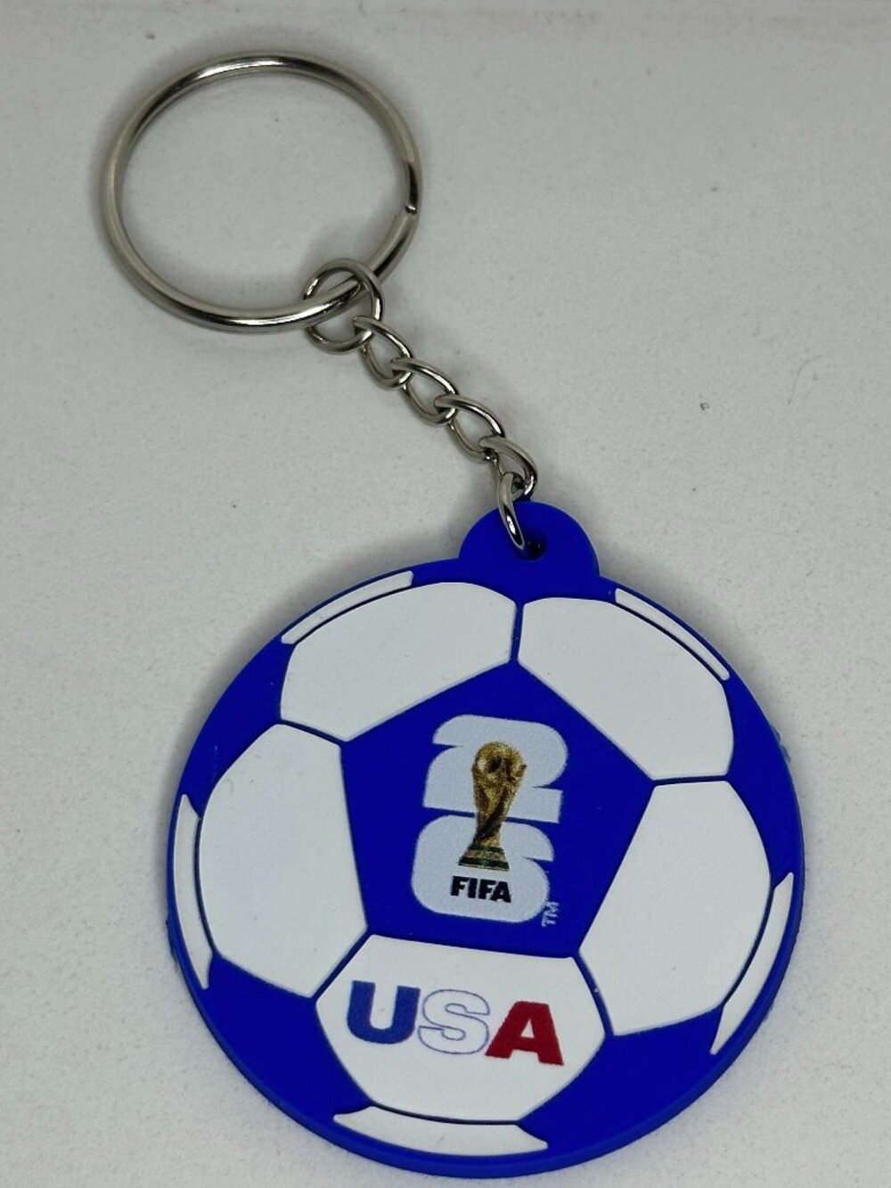FIFA World Cup 2026 USA Soccer Ball Silicone Keychain Licensed
